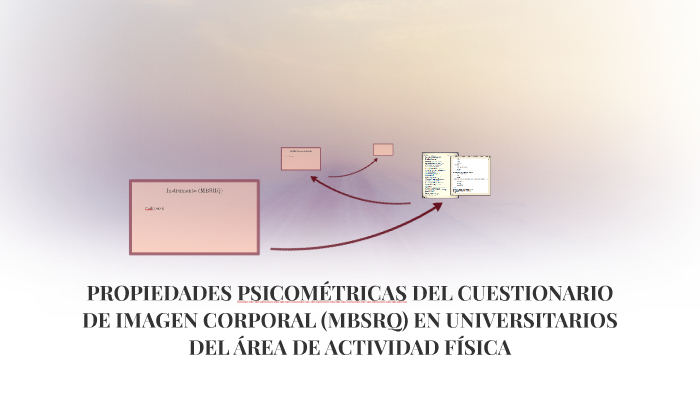 PROPIEDADES PSICOMÉTRICAS DEL CUESTIONARIO DE IMAGEN CORPORA by Norma