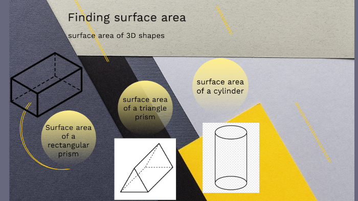 how do you find surface area of 3d shapes