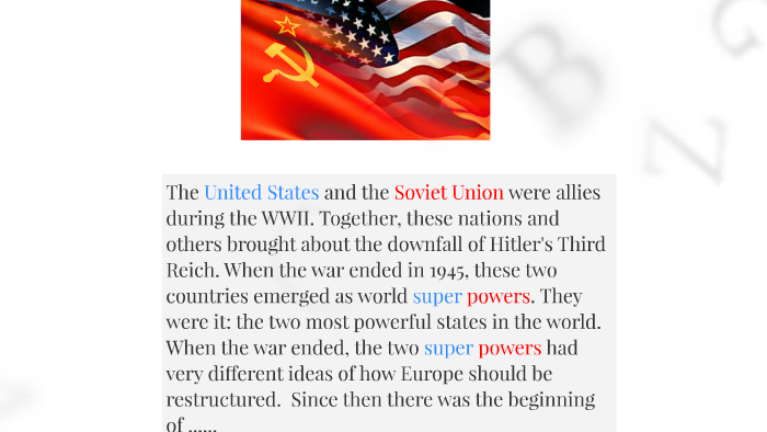 THE COLD WAR by Rozie ventura on Prezi