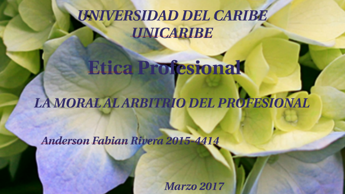 La Moral Al Arbitrio Del Profesional