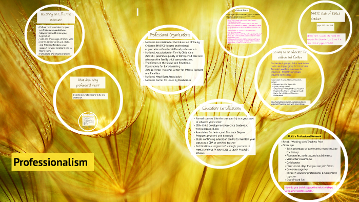 Professionalism in Early Childhood Education by Sarah Smith on Prezi