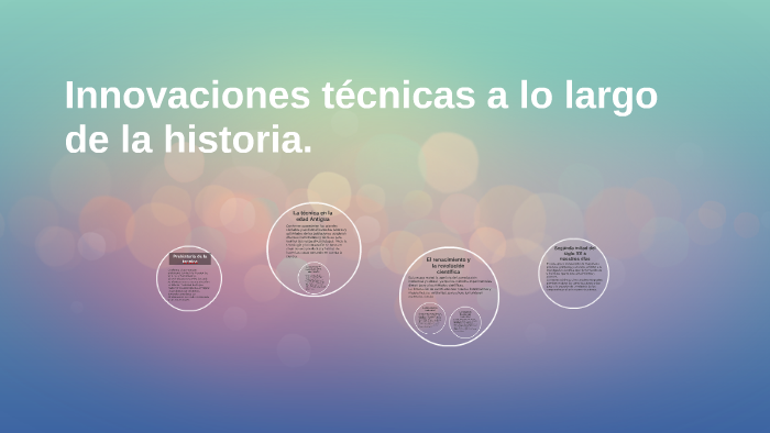 Nuevas innovaciones a lo largo de la historia