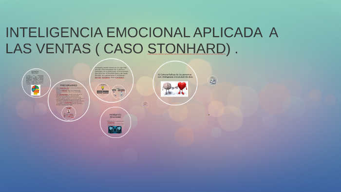 INTELIGENCIA EMOCIONAL APLICADA A LAS VENTAS ( CASO STONHARD by Joel