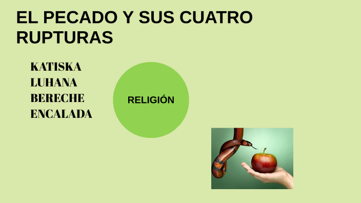 EL PECADO Y SUS CUATRO RUPTURAS by ahsley garcia encalada on Prezi
