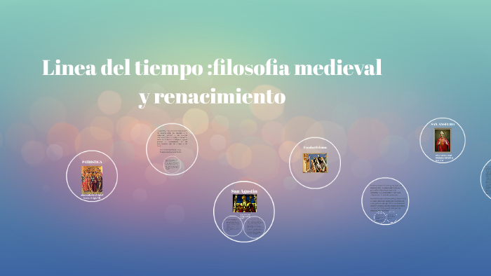 Linea Del Tiempo :filosofia Medieval Y Renacimiento By Filosofia 