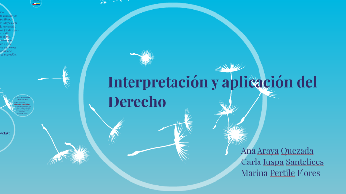 Interpretación Y Aplicación Del Derecho By Carla Iuspa On Prezi