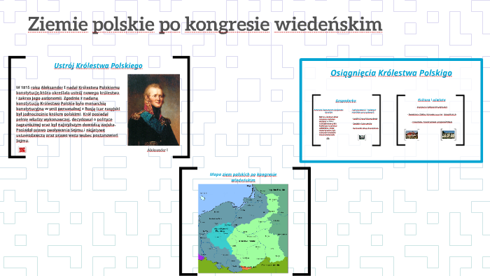 Ziemie Polskie Po Kongresie Wiedeńskim By Jan Odrobiński On Prezi