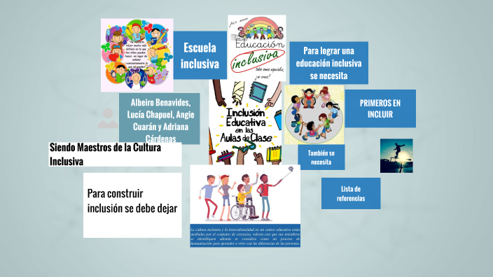 Siendo Maestros De La Cultura Inclusiva By Adriana Cárdenas On Prezi 3373