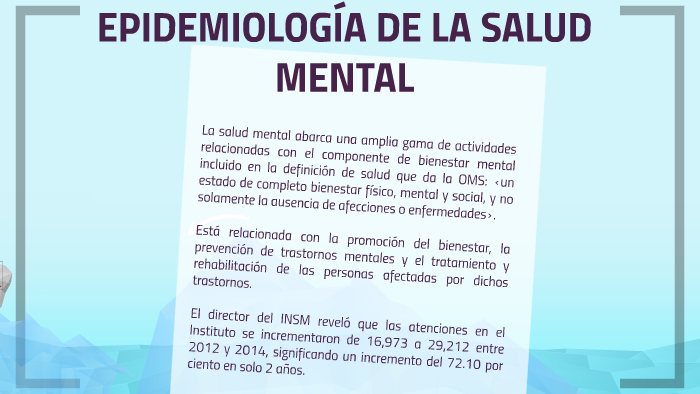 Epidemiologia De La Salud Mental By Jin Dohko On Prezi