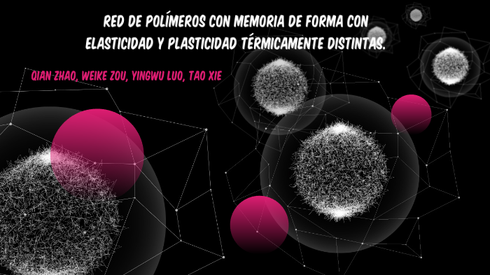 Red de polímeros con memoria de forma con elasticidad y plasticidad