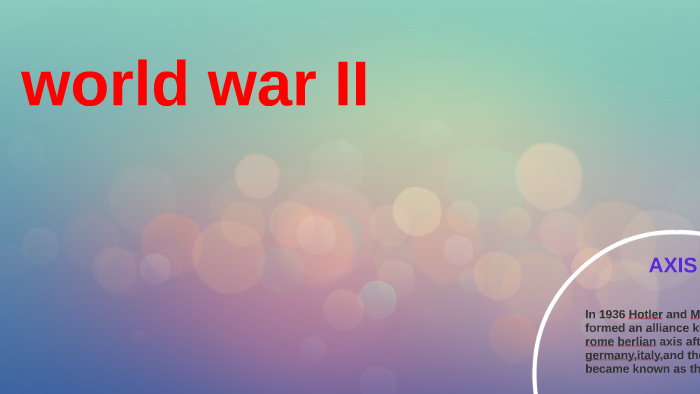 world war II by jacob lloyd on Prezi