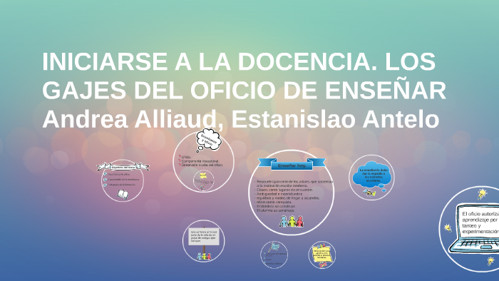 INICIARSE A LA DOCENCIA. LOS GAJES DEL OFICIO DE ENSEÑAR by jeannette