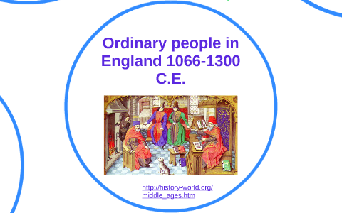 Ordinary People In England 1066-1300 C.e. By Alice In Wonderland