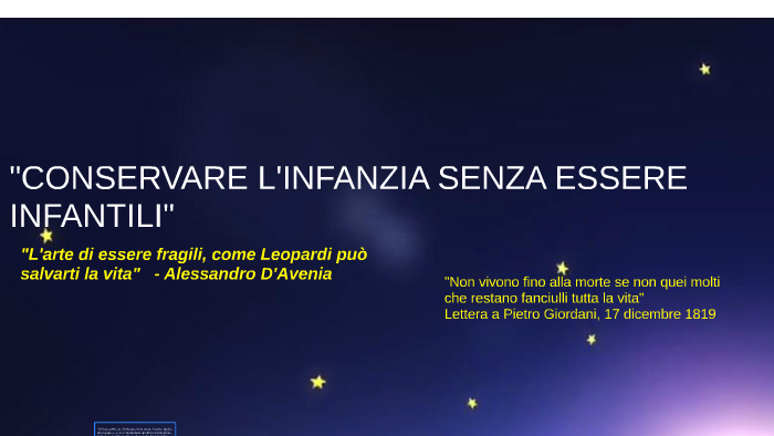 CONSERVARE L'INFANZIA SENZA ESSERE INFANTILI by Ilaria Mirandola on Prezi  Next