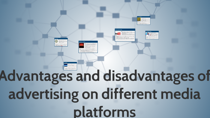 Advantages And Disadvantages Of Advertising On Different Med By Angela Pignatiello