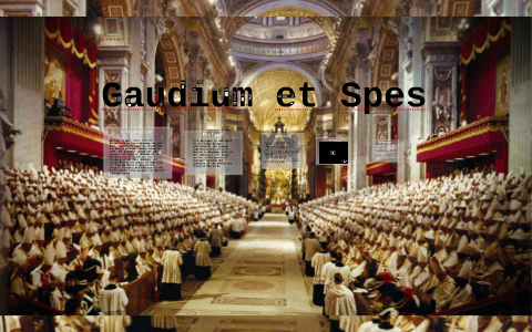 Gaudium et Spes - The Church in the Modern World
