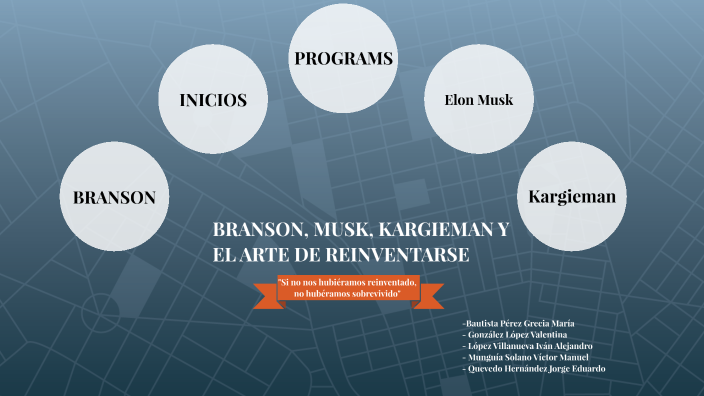Branson Musk Kargieman Y El Arte De Reinventarse prezi.com