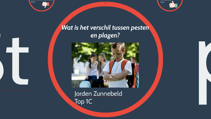 Wat is het verschil tussen pesten en plagen? by Jorden Zunnebeld on Prezi