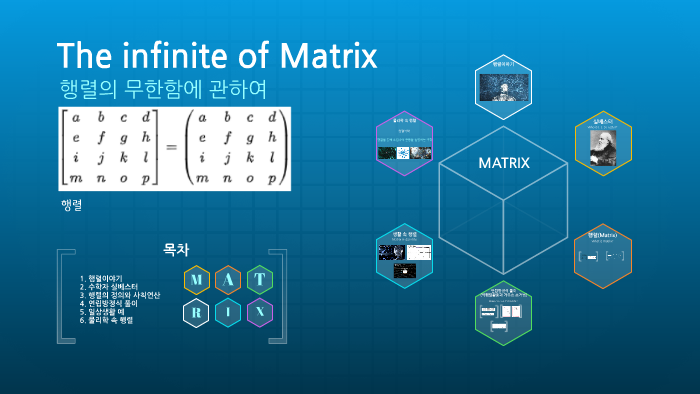 The infinite of Matrix by 준하 김 on Prezi