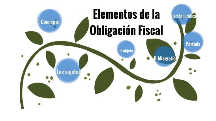 Cuales Son Los Elementos De La Obligacion Fiscal