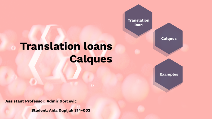 Loan Words and Calques in The English Language