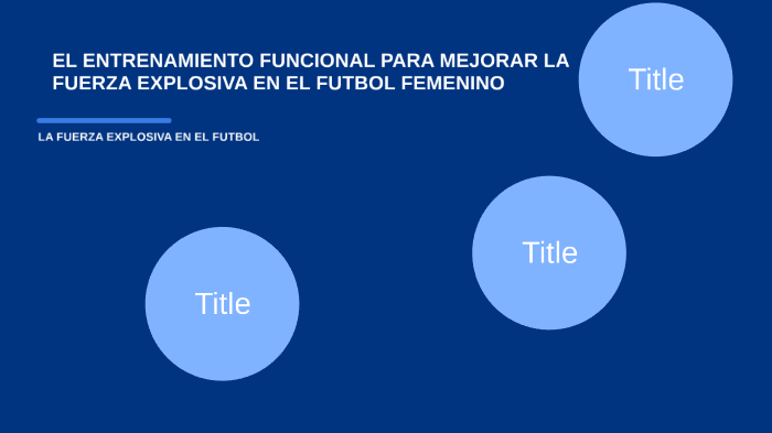La Fuerza Explosiva En El Futbol Femenino By Franco Saravia