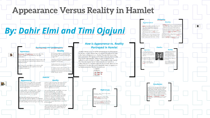 Реферат: Hamlet Appearence Vs Reality Essay Research Paper