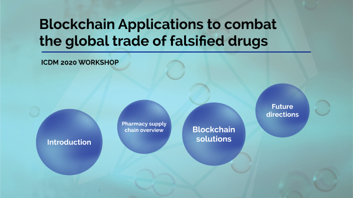 Blockchain Applications to combat the global trade of falsified drugs ...