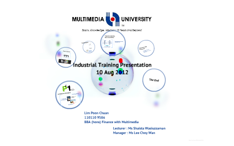Industrial Training Program Presentation by tank lim on Prezi