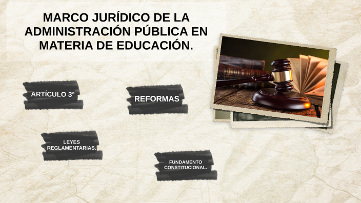 Marco jurídico de la administración pública en materia de educación. by