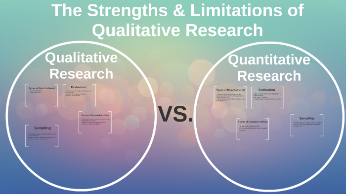 qualitative research strengths and limitations