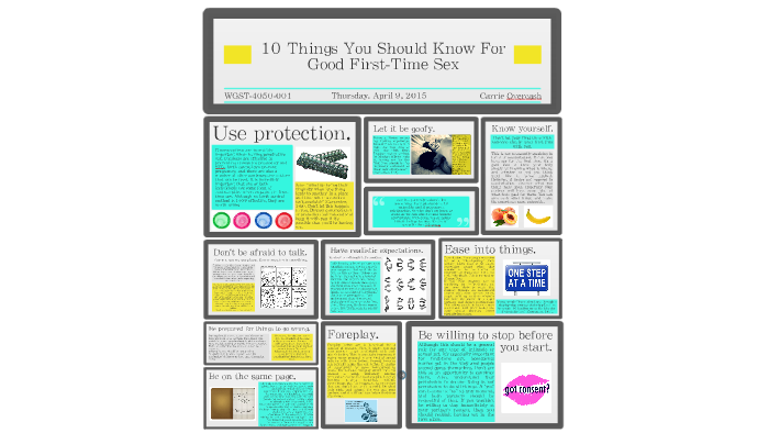 10 Things You Should Know for Good First-Time Sex by Carrie Overcash on ...