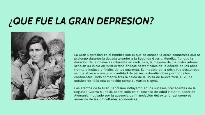 LA GRAN DEPRESION By Nicole Lopez On Prezi