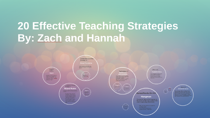 10 Effective Teaching Strategies by Zachary Taylor on Prezi