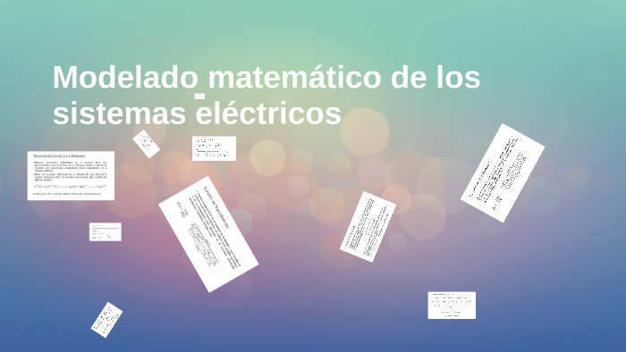 Modelado Matemático De Los Sistemas Eléctricos By Rodrigo Espin On Prezi