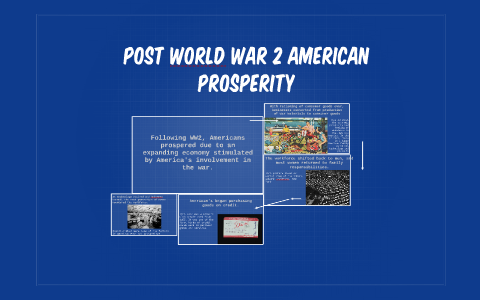 how did post world war ii prosperity impact american society