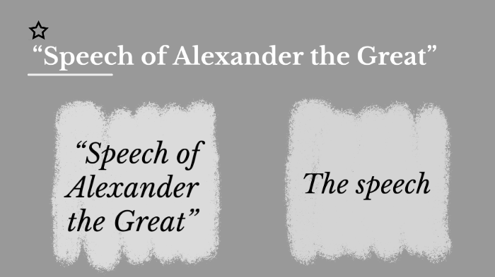 alexander the great speech rhetorical analysis