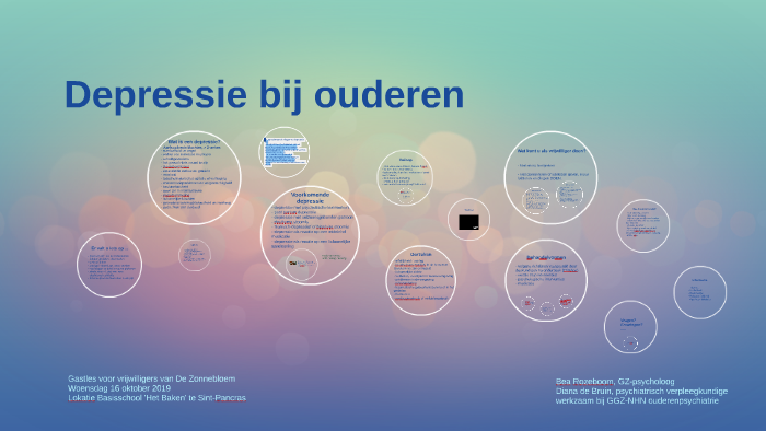 Depressie Bij Ouderen By Bea Rozeboom On Prezi