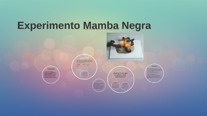 Experimento Mamba Negra by Anneliese Escobar Kogler on Prezi