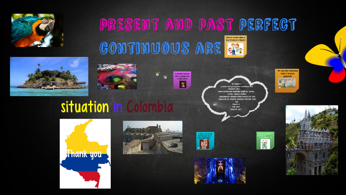 present and past perfect continuous are by on Prezi