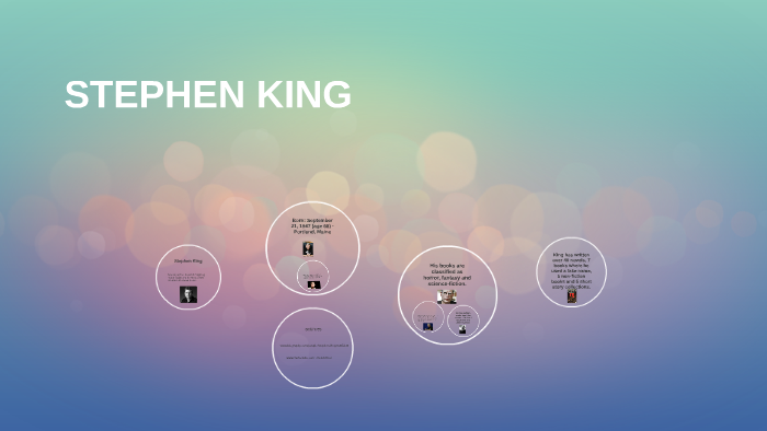 stephen king by nate busch on Prezi