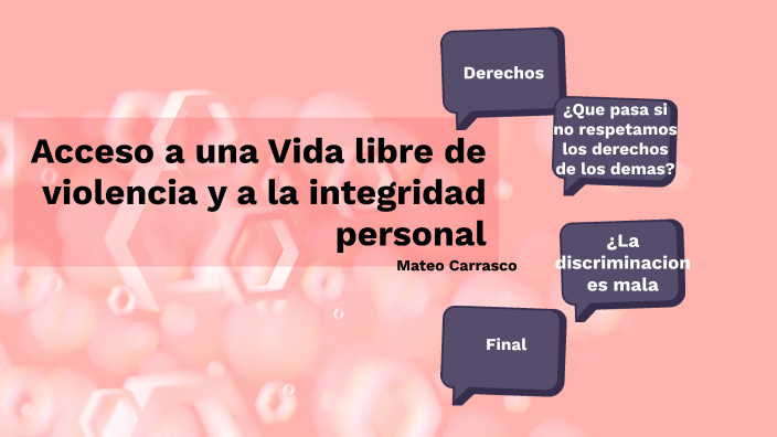 Acceso a una Vida libre de violencia y a la integridad personal by