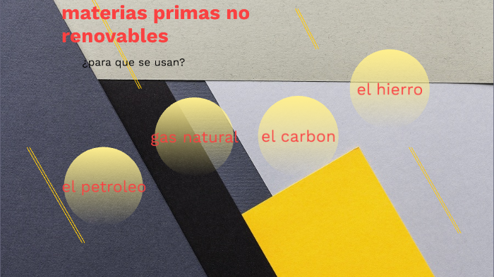 10 ejemplos de materias primas no renovables