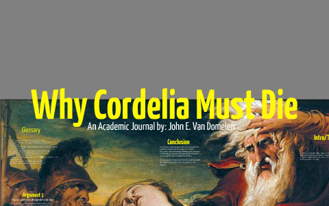 Реферат: Analysis Of The Death Of Cordelia In