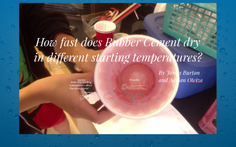 How fast does Rubber Cement dry in different temperatures? by James Burton