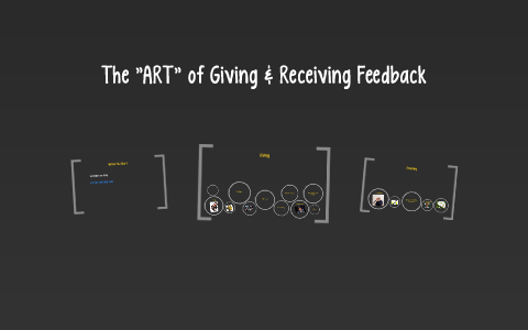 The "ART" of Giving & Receiving Feedback by Sohaib Momani on Prezi