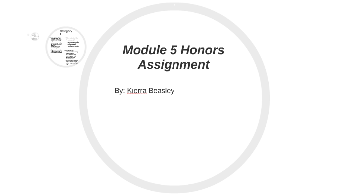 Module 5 Honors Assignment by Kierra Beasley on Prezi