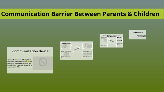 Communication Barrier Between Parents And Children by muhammad kamran ...