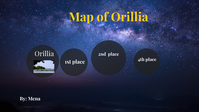 Map of Orillia by Mena Zito