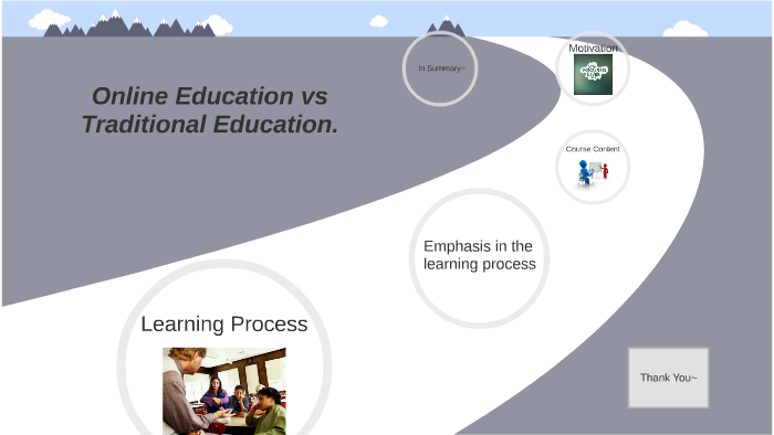 online education vs traditional education research paper